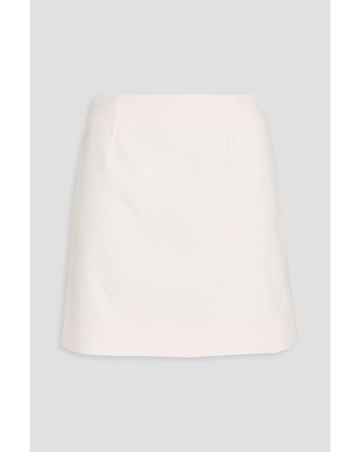 Claudie Pierlot White Selma minirock aus bouclé-tweed