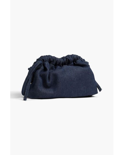 Mansur Gavriel Blue Denim Clutch