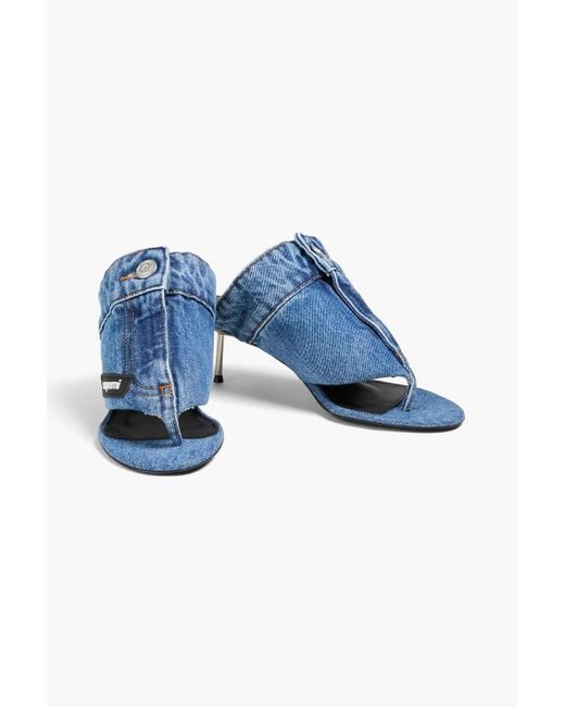Coperni Blue Denim Mules