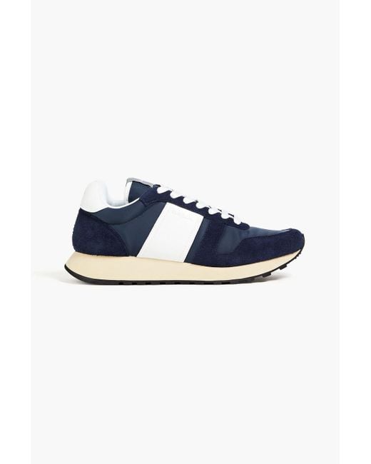 Paul Smith Blue Eighties Suede, Leather And Shell Sneakers for men