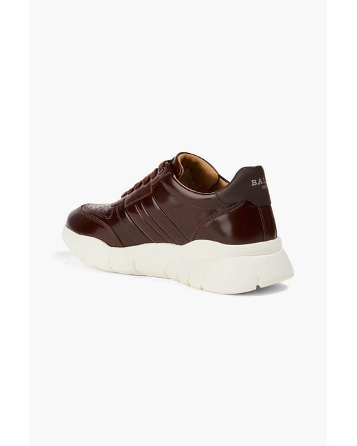 Bally Brown Birman Leather Sneakers for men