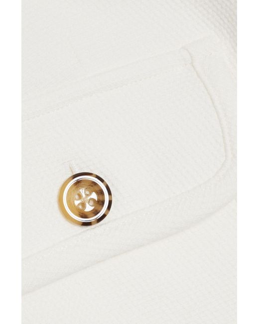 Veronica Beard Natural Isola Cotton-Blend Piqué Jacket