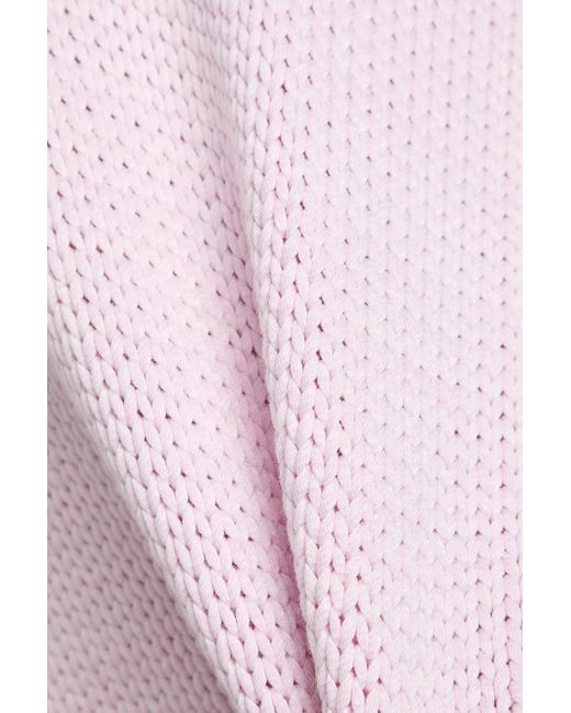 Stine Goya Pink Zinnie Color-Block Knitted Sweater