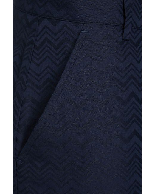 Missoni Shorts aus jacquard aus einer baumwoll-leinenmischung in Blue für Herren