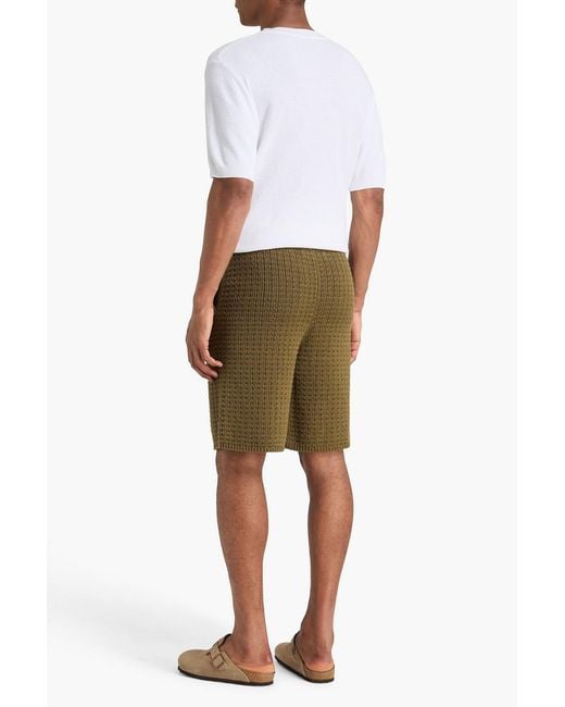 The Elder Statesman Green Cotton Shorts for men