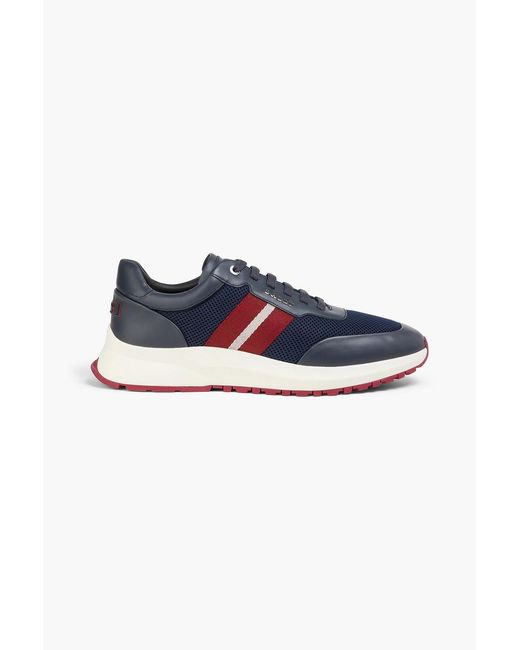 Bally Blue Daryn Mesh And Leather Sneakers for men