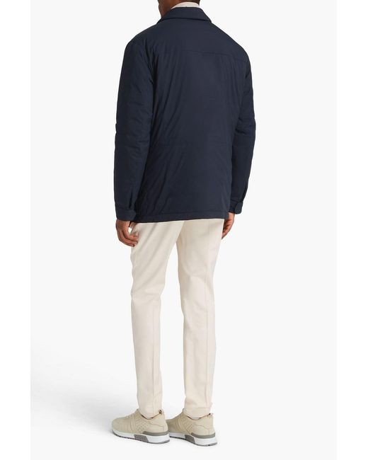 Canali Blue Shell Field Jacket for men