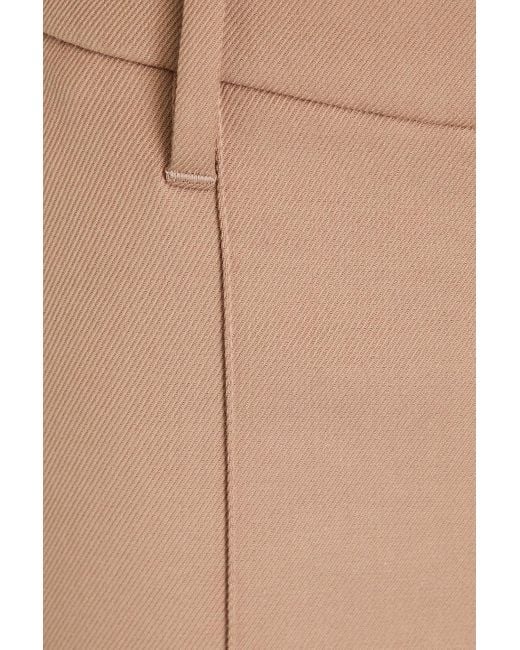 Brunello Cucinelli Natural Cropped karottenhose aus twill aus einer baumwollmischung