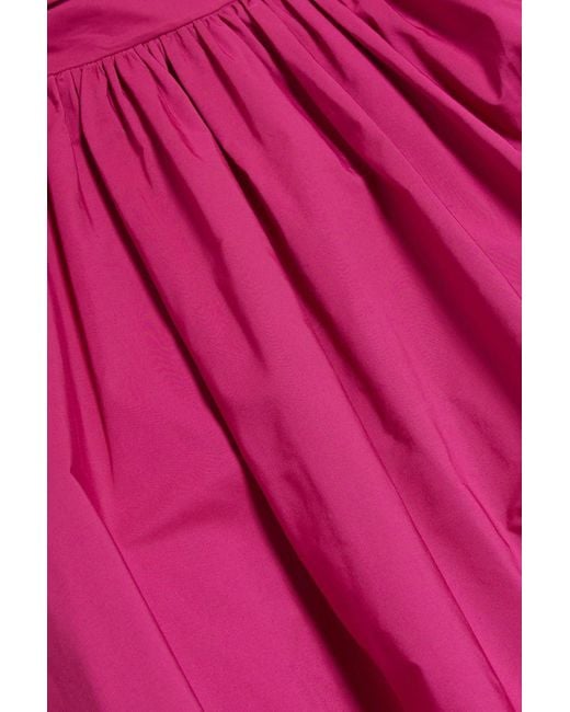 Marchesa Pink Cutout Taffeta Halterneck Gown