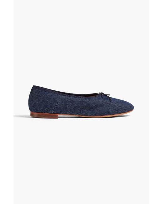 Mansur Gavriel Blue Denim Ballet Flats