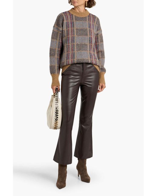 Veronica Beard Gray Carson Flared Pants