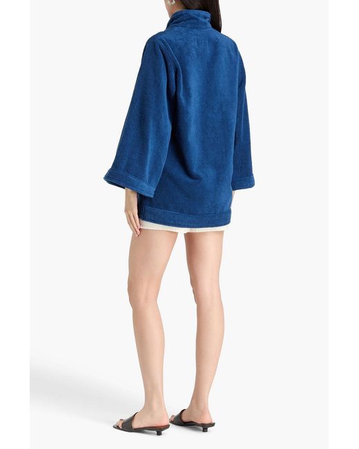 Lisa Marie Fernandez Blue Cotton-terry Top