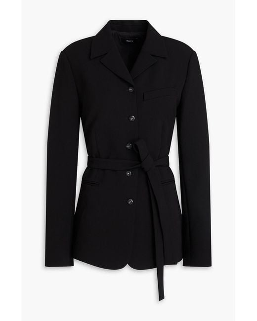 Theory Black Crepe Jacket