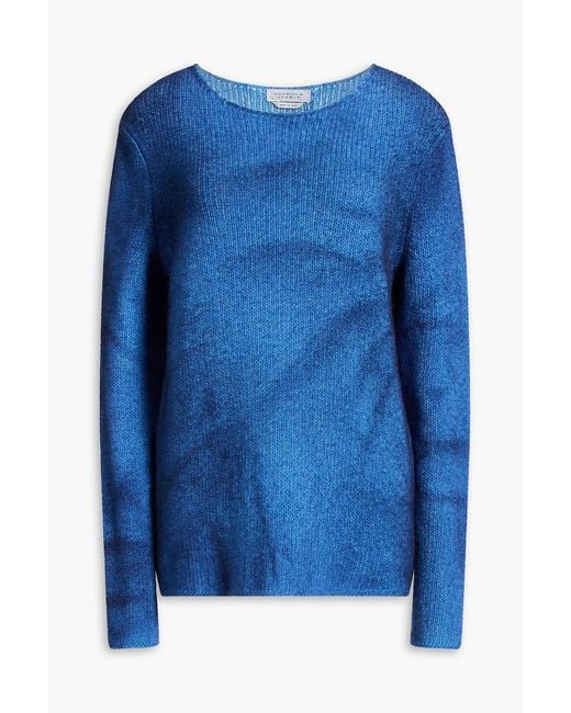 Gabriela Hearst Blue Chivall Tie-dyed Cashmere Sweater