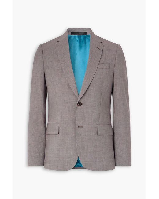 Paul Smith Gray Houndstooth Wool Blazer for men
