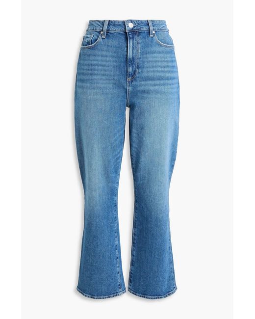 PAIGE Blue Claudine High-Rise Kick-Flare Jeans
