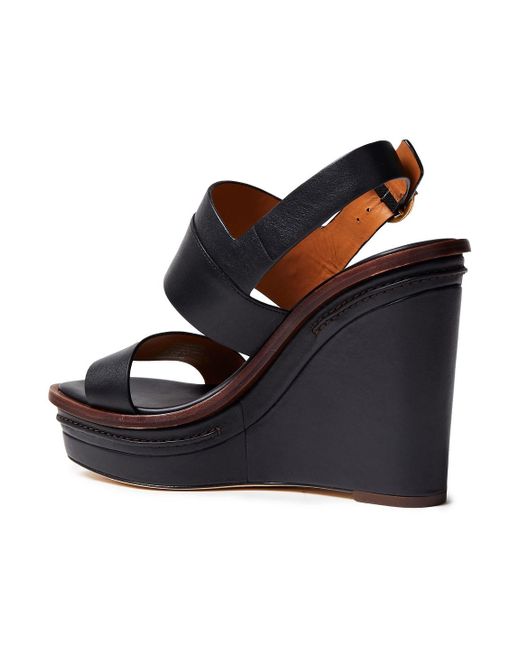 tory burch leather wedge