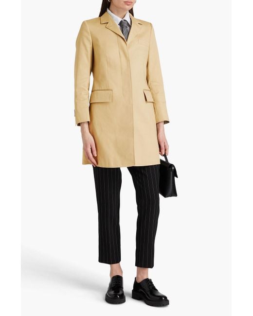 Thom Browne Natural Chesterfield Cotton-twill Coat