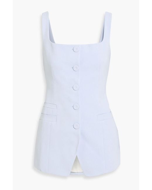 Another Tomorrow White Crepe Top