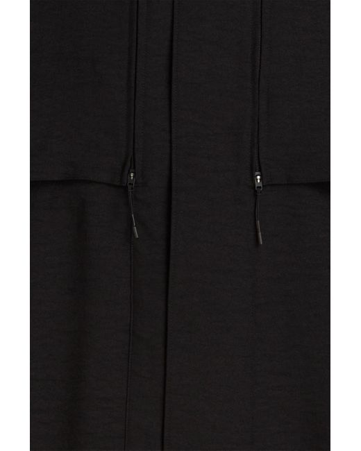 Y-3 Daunenjacke aus gestepptem twill aus einer wollmischung mit kapuze in Black für Herren