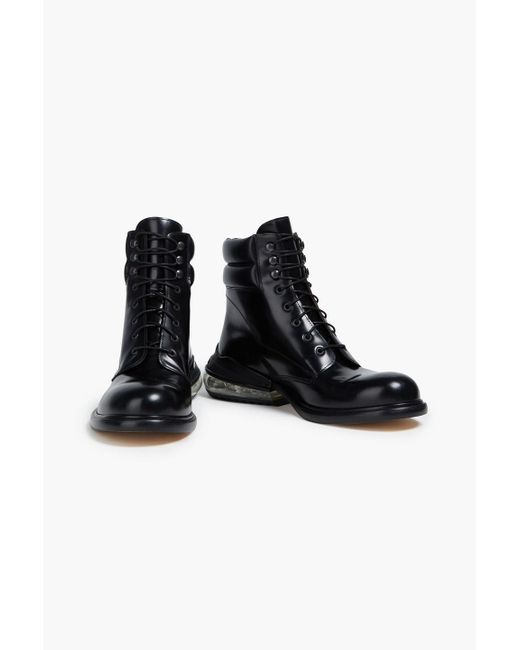 Maison Margiela Black Brushed-leather Boots for men