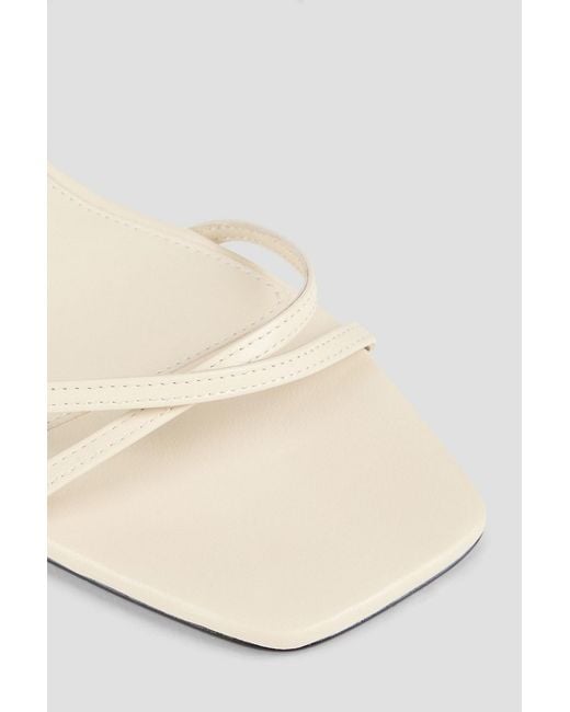 Totême White Leather Sandals