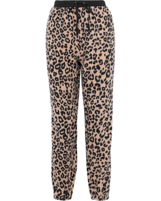 DKNY Multicolor Woman Leopard-print Fleece Pajama Pants Animal Print