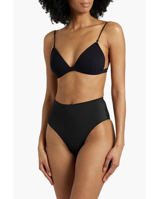 Onia Black Sabrina hoch sitzendes bikini-höschen