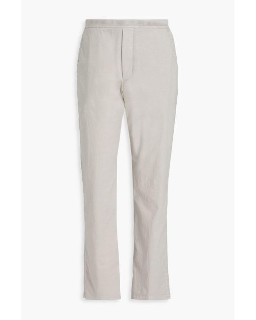 James Perse White Cotton-Blend Poplin Chinos for men