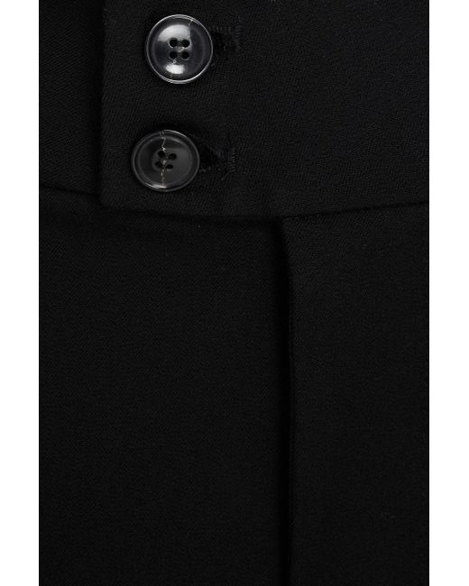 FRAME Black Le Hardy Stretch-cotton Wide-leg Pants