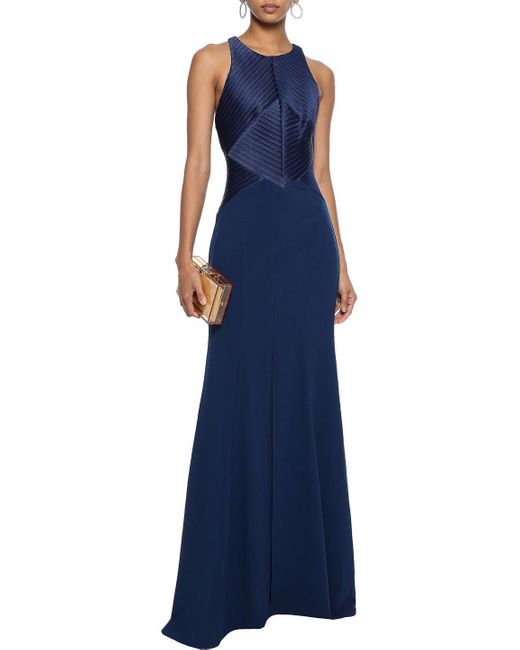 halston heritage navy dress