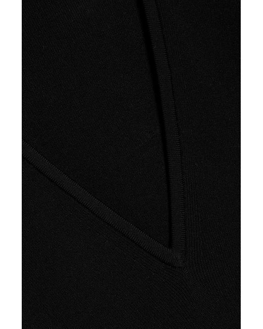 Victoria Beckham Black Robe aus stretch-strick
