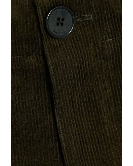 FRAME Green Tapered Corduroy Pants for men
