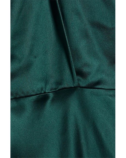 Nicholas Green Edyth Satin-crepe Halterneck Gown