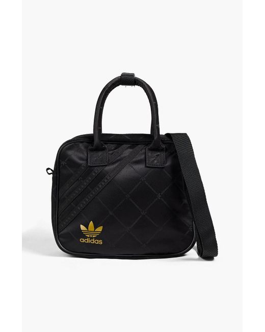 adidas Originals Synthetic Logoprint Shell Shoulder Bag in Black