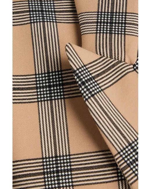 Zimmermann Natural Double-breasted Checked Twill Blazer
