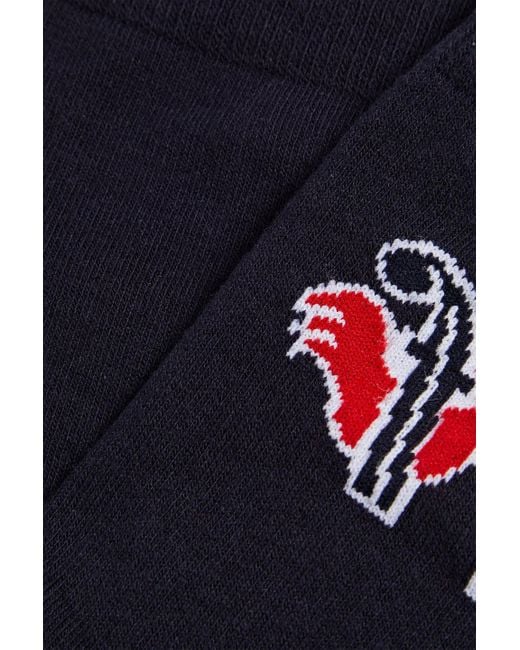 Fusalp Socken aus einer baumwollmischung mit intarsienmuster in Black für Herren