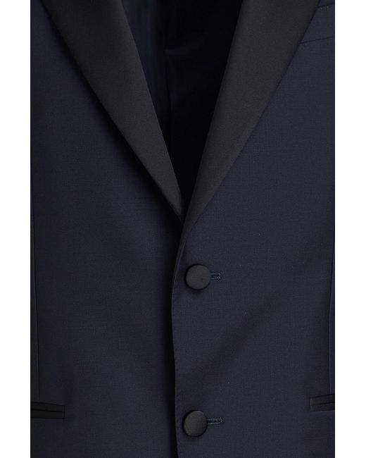 Canali Blue Wool And Mohair-blend Twill Suit for men