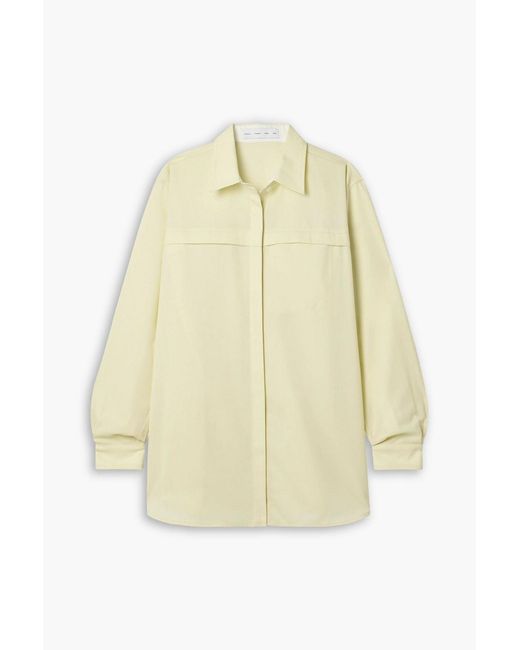 Proenza Schouler White Rose Wool-Blend Twill Shirt