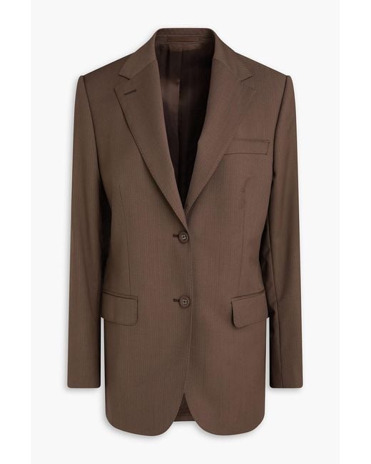 Officine Generale Brown Giovanni Herringbone Wool Blazer