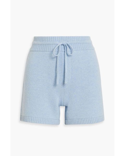 Khaite Blue Kev Cashmere-blend Shorts
