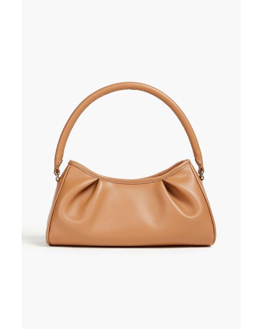 Elleme Brown Dimple Leather Shoulder Bag