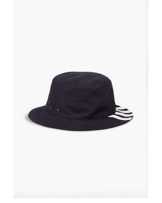 Thom Browne Blue Jacquard-trimmed Wool Bucket Hat for men