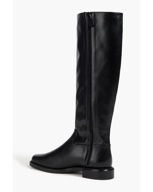 Stuart Weitzman Black Leather Knee Boots
