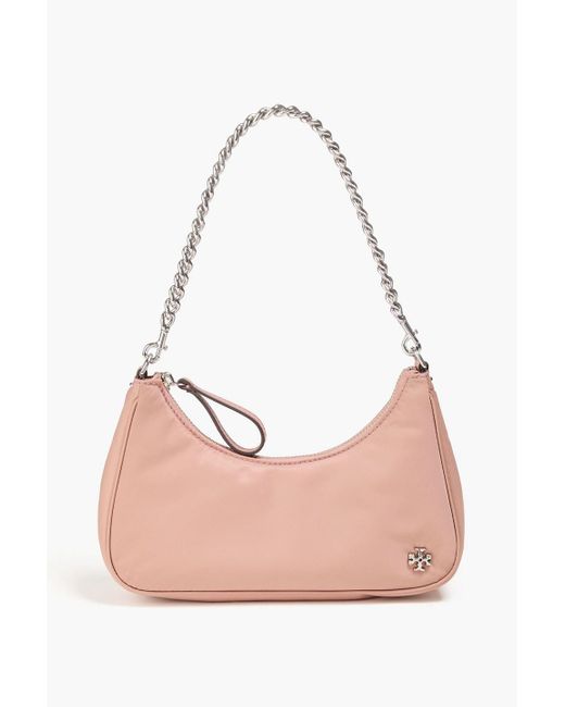 Tory Burch Pink Mercer Shell Shoulder Bag