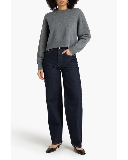 Loulou de Saison Gray Miro Cashmere Sweater