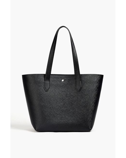 Montblanc Tote bag aus strukturiertem leder in Black für Herren