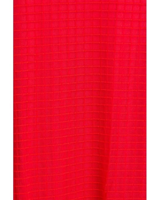 CECILIE BAHNSEN Gemma Shirred Knitted Maxi Skirt
