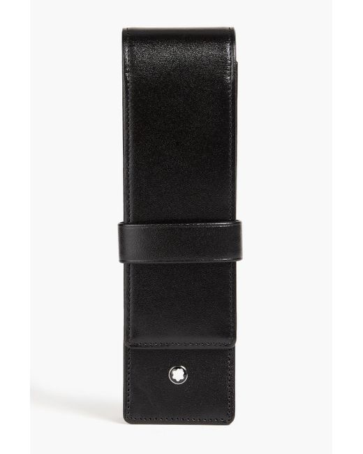 Montblanc Black Leather Pen Pouch for men