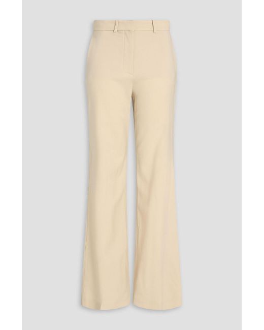 Joseph Natural Morissey Wool-Blend Twill Straight-Leg Pants